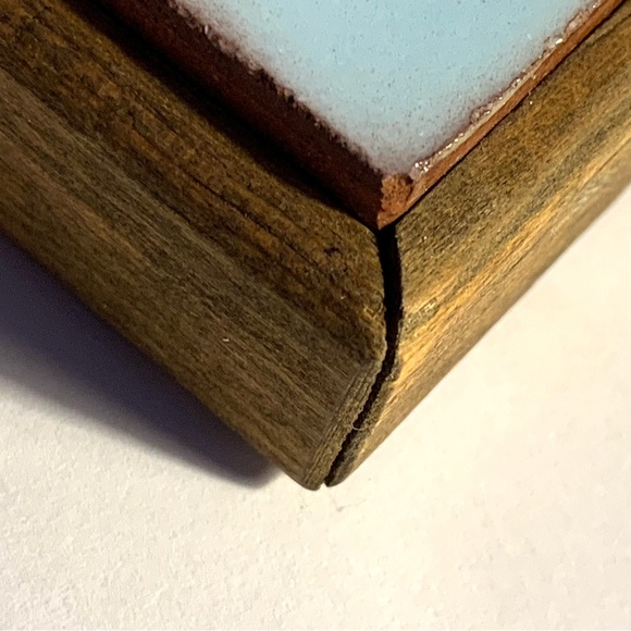 vintage Territorial Tile Trivet Southwestern Santa Fe NM Adobe Home Mountains - Picture 5 of 5